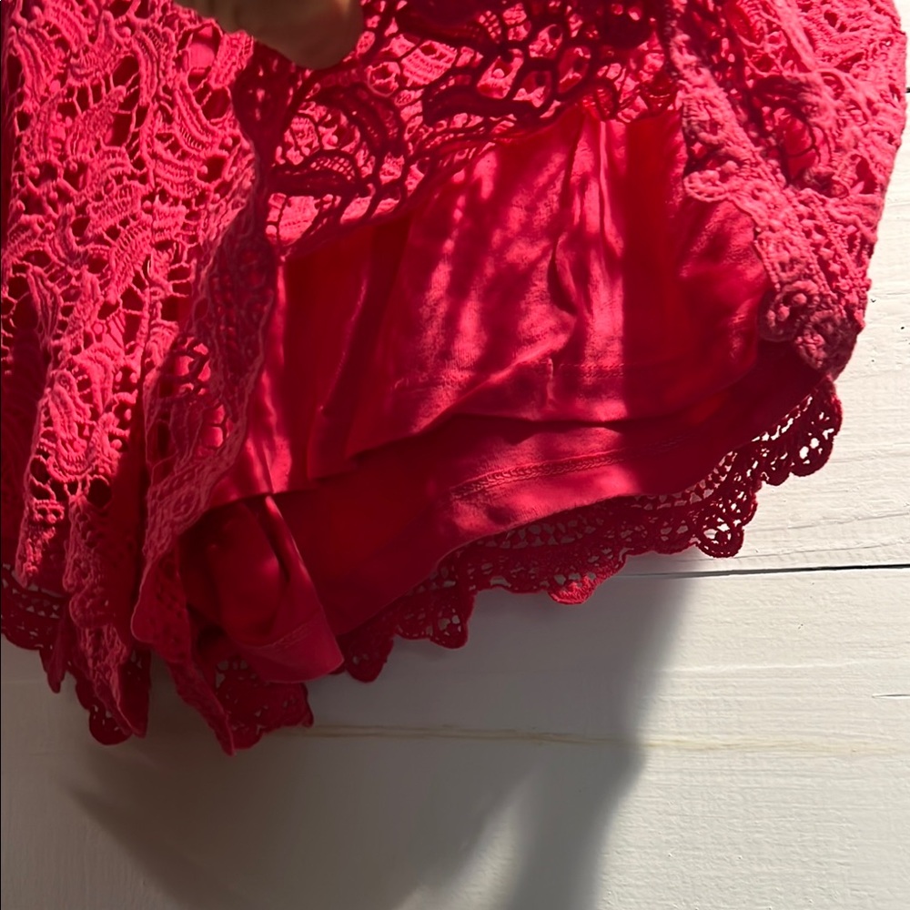 Lilly Pulitzer Pink Lace Shorts size XL - Picture 4 of 8